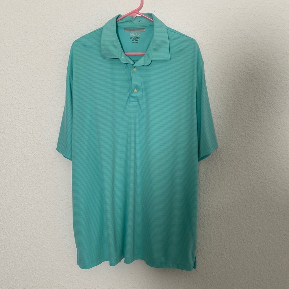 XXL sea foam green polo